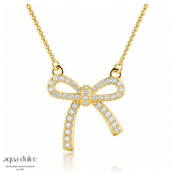 *ELEGANT BOW NECKLACE | GOLDEN