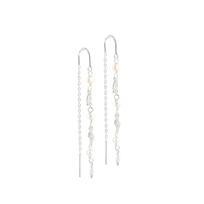 MILENA PEARL EARTHREAD | SILVER