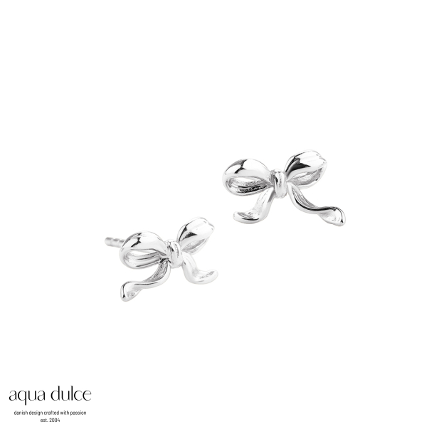 CURVE BOW EARSTUD | SILVER