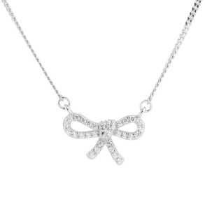 *BOW TIE NECKLACE | SILVER