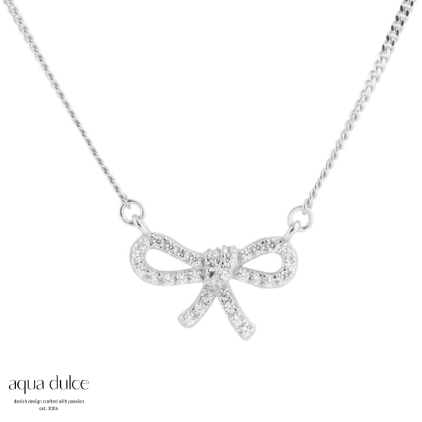 *BOW TIE NECKLACE | SILVER