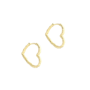 LOVE ME HEART HOOP BIG | GOLDEN