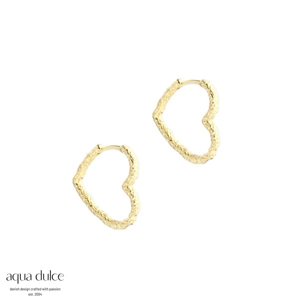 LOVE ME HEART HOOP BIG | GOLDEN