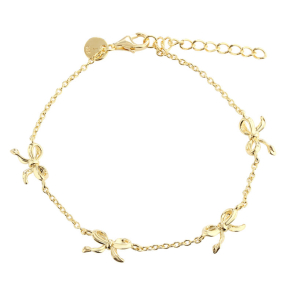 *CURVE BOW BRACELET | GOLDEN