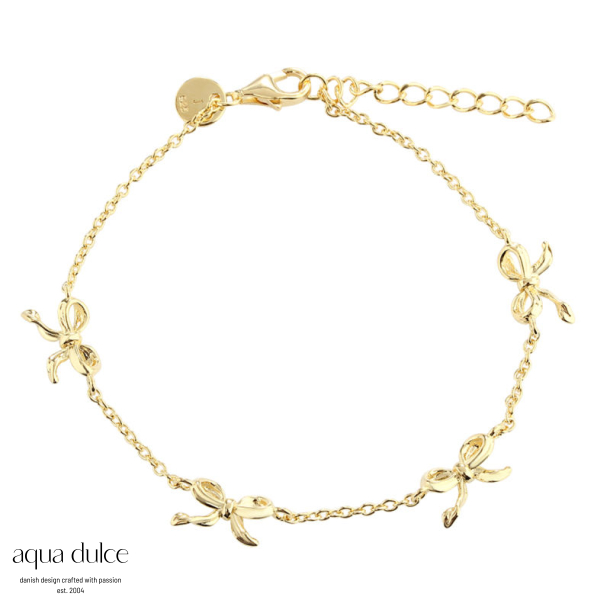 *CURVE BOW BRACELET | GOLDEN