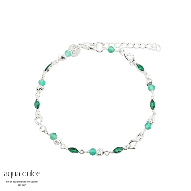 GREEN GARDEN BRACELET | SILVER