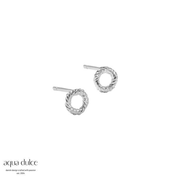 TWISTED EARSTUD TINY | SILVER