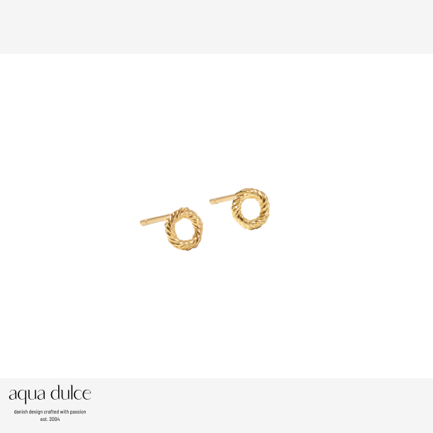 TWISTED EARSTUD TINY | GOLDEN