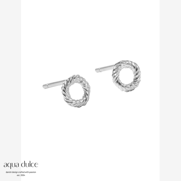 TWISTED EARSTUD SMALL | SILVER