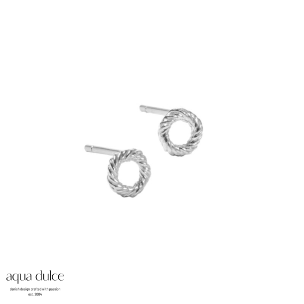 TWISTED EARSTUD SMALL | SILVER