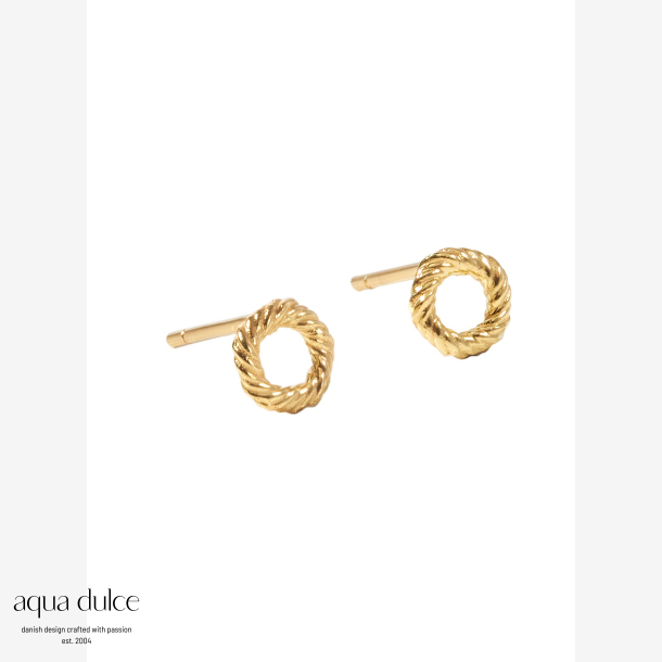 TWISTED EARSTUD SMALL | GOLDEN
