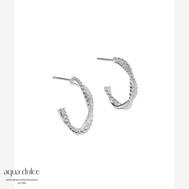 TWISTED DARLING HOOP BIG | SILVER