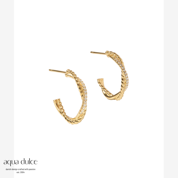 TWISTED DARLING HOOP BIG | GOLDEN