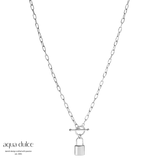 LOCK LOVE NECKLACE | SILVER