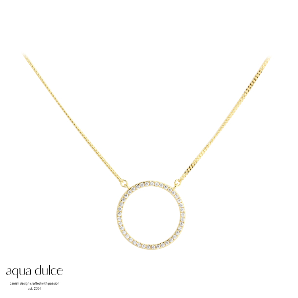 DARLING CIRCLE NECKLACE | GOLDEN