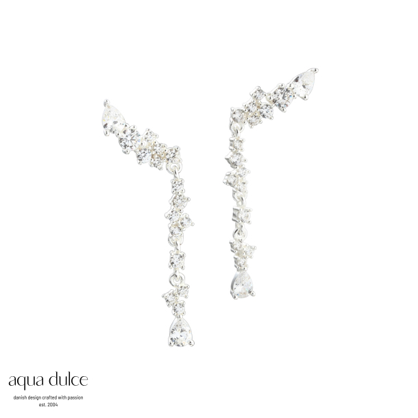 AURA LONG EARSTUD |  SILVER