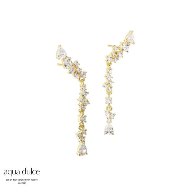 AURA LONG EARSTUD |  GOLDEN