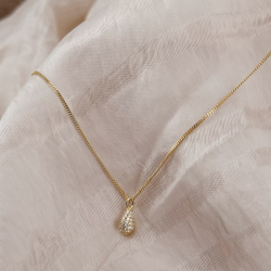 PAV� NECKLACE |  GOLDEN