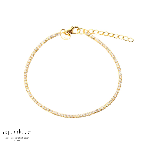 TENNIS BRACELET SMALL  |  GOLDEN