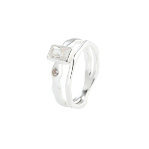 EDGE  RING |  SILVER 62
