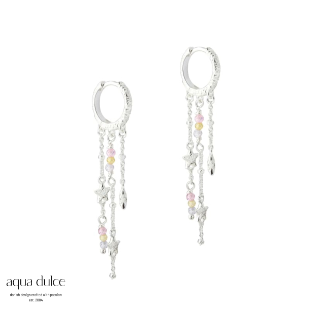 STELLA HOOP SPLASH |  SILVER