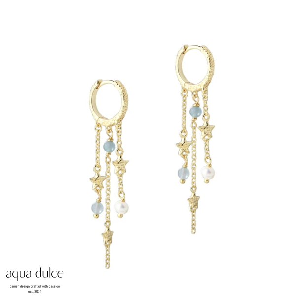 *STELLA HOOP BLUE |  GOLDEN