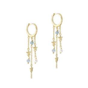 STELLA HOOP BLUE |  GOLDEN