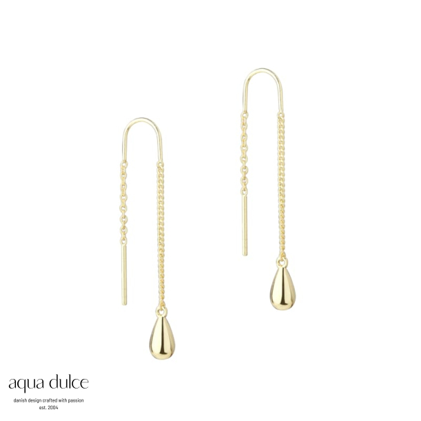 SHINY DROP EARTHREAD | GOLDEN