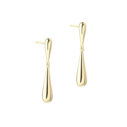 SHINY DROP EARSTUD | GOLDEN
