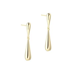 SHINY DROP EARSTUD | GOLDEN