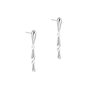 *SHINY DROP LONG | SILVER