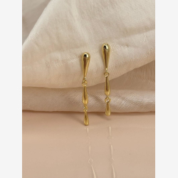 *SHINY DROP LONG | GOLDEN