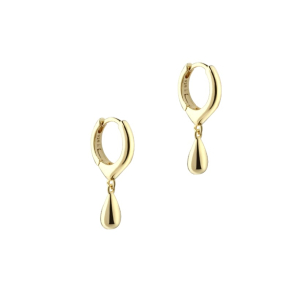 *SHINY DROP HOOP | GOLDEN