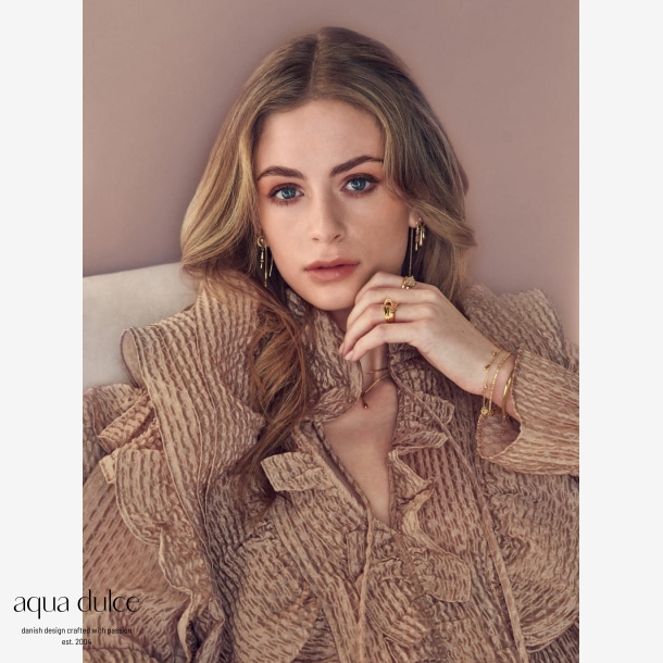 *SHINY DROP HOOP | GOLDEN