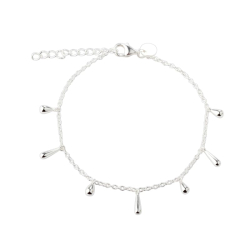 SHINY DROP BRACELET  | SILVER
