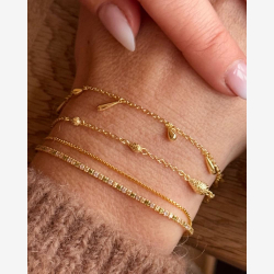 SHINY DROP BRACELET  | SILVER