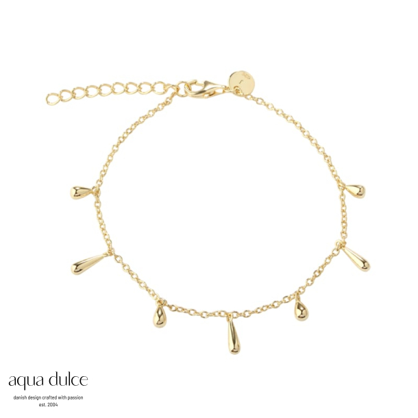 SHINY DROP BRACELET  | GOLDEN