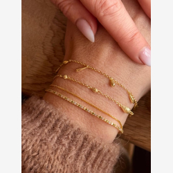 SHINY DROP BRACELET  | GOLDEN