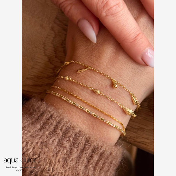 SHINY DROP BRACELET  | GOLDEN
