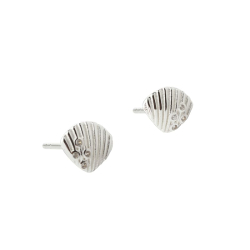 SHELLY MEDIUM EARSTUD | SILVER