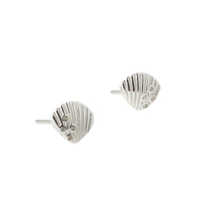 SHELLY MEDIUM EARSTUD | SILVER