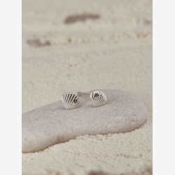 SHELLY MEDIUM EARSTUD | SILVER