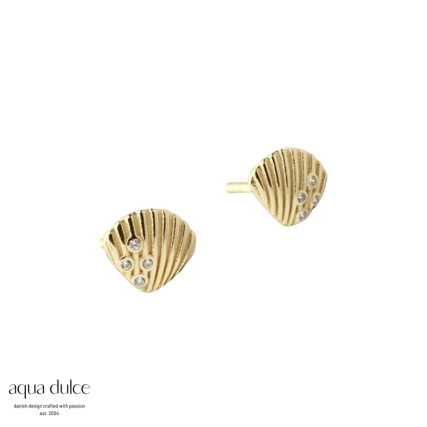 SHELLY MEDIUM EARSTUD | GOLDEN