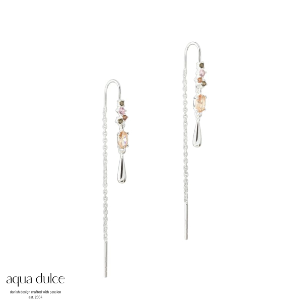 BLUSH TENNIS EARTHREAD | SILVER