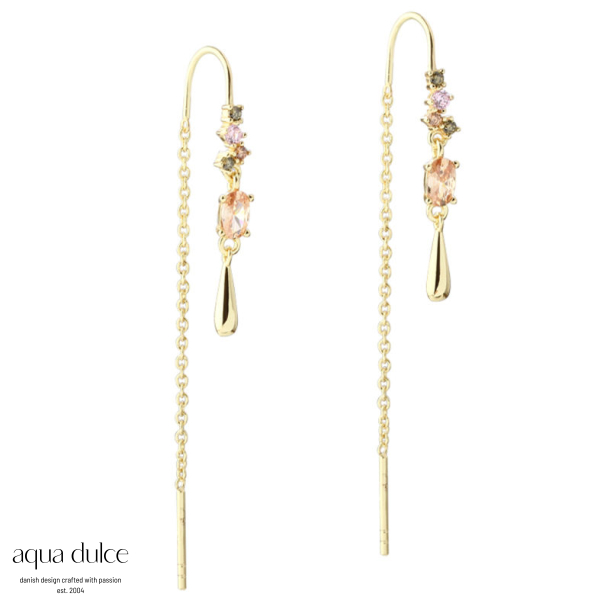 BLUSH DROP EARTHREAD | GOLDEN