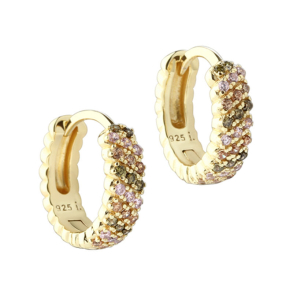 *BLUSH HOOP 11 MM | GOLDEN