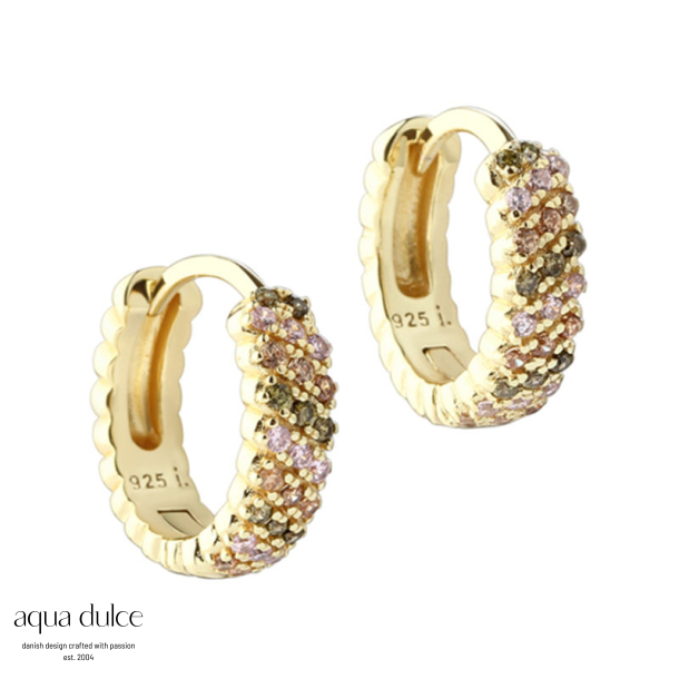 *BLUSH HOOP 11 MM | GOLDEN