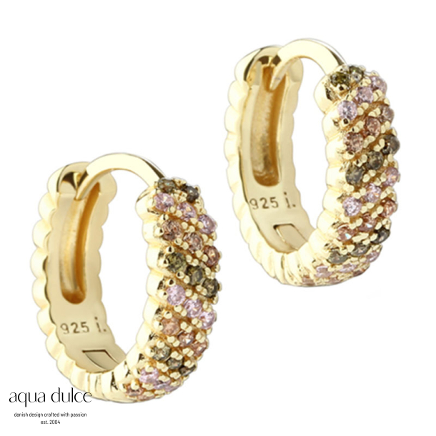*BLUSH HOOP 16 MM | GOLDEN