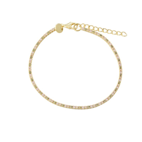 BLUSH TENNIS BRACELET | GOLDEN