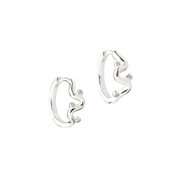 WAVY HOOP  |  SILVER